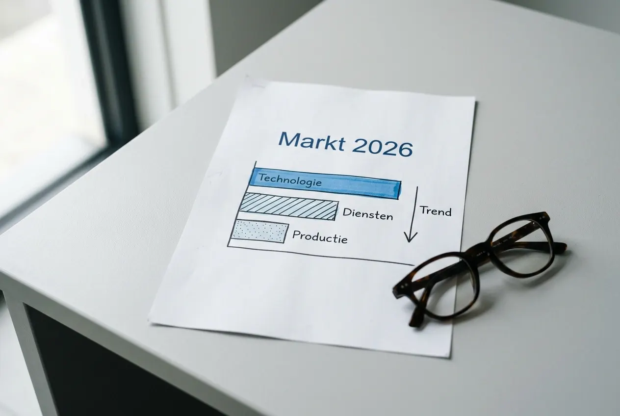 Eenvoudige staafgrafiek op papier met marktontwikkeling sportweddenschappen
