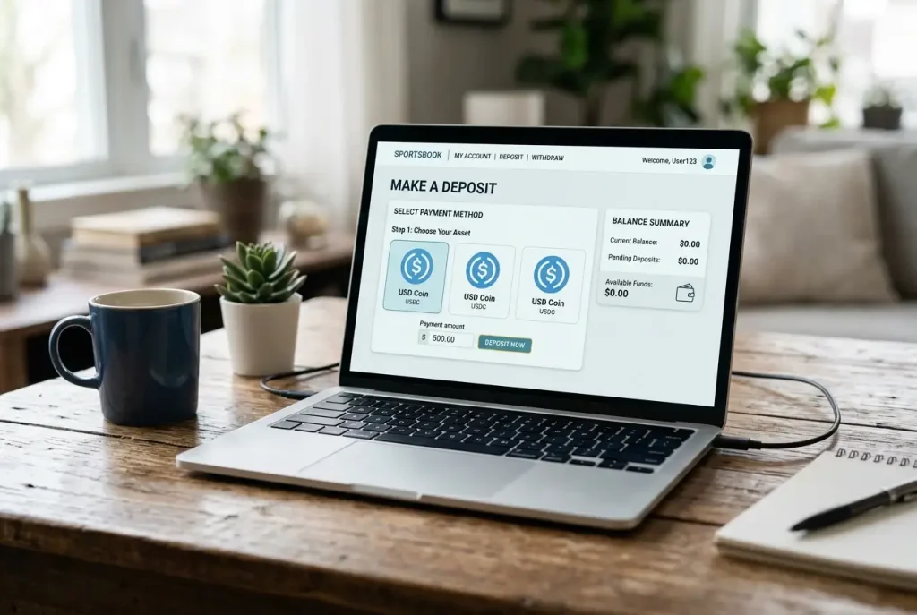 Stablecoins USDC, USDT en DAI voor stortingen op sportsbooks